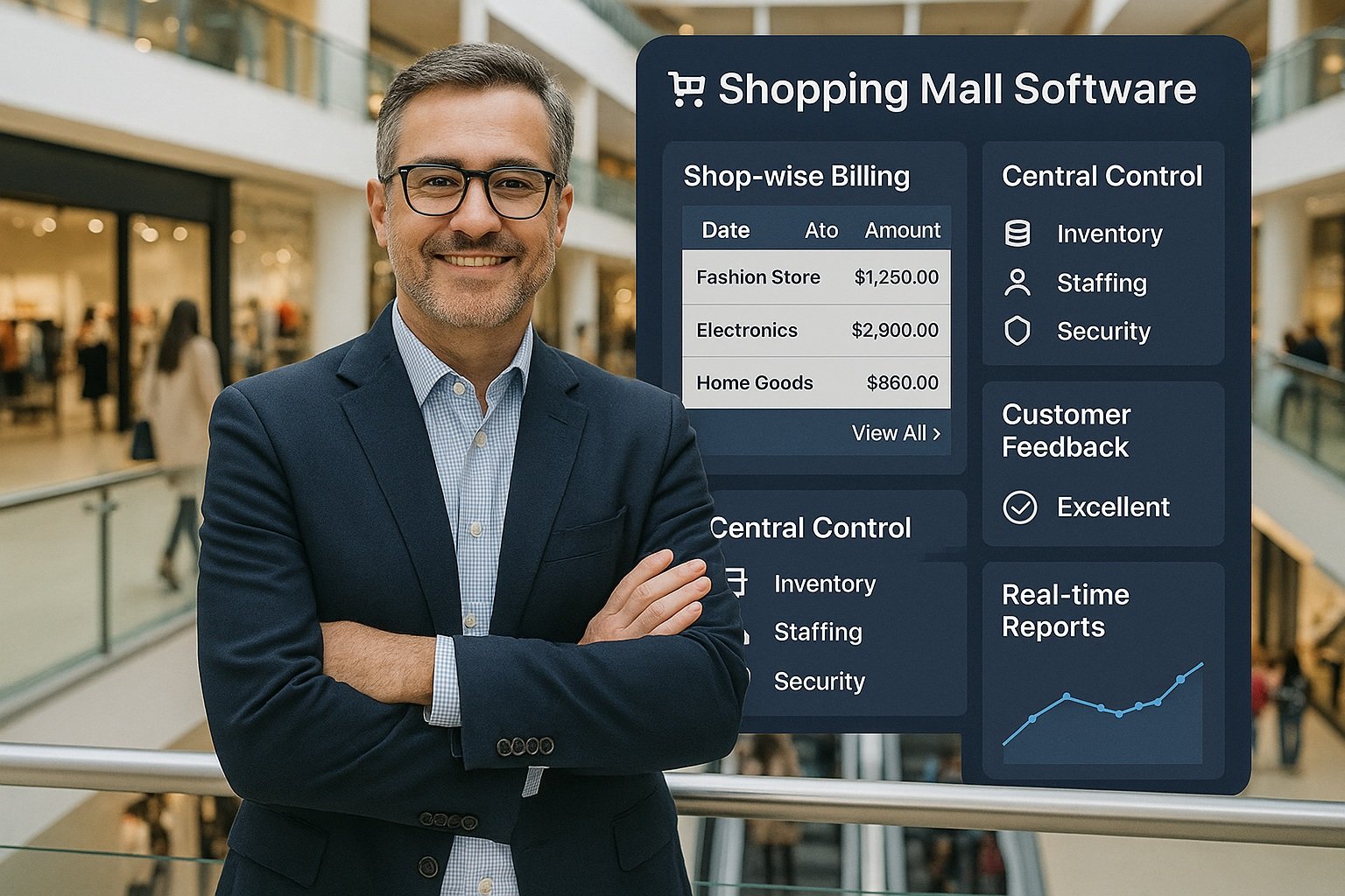 Restaurant POS System interface with order management